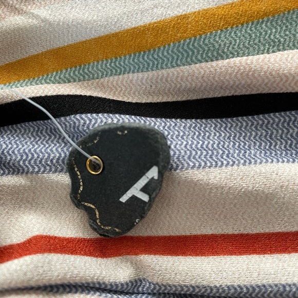 AUW Striped Blouse, Size Large - Picture 6 of 6